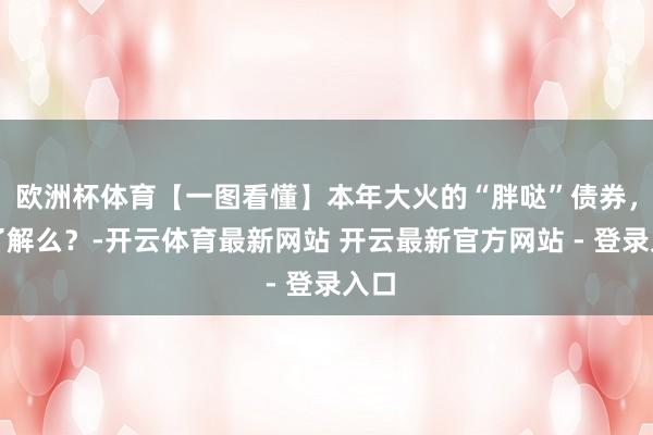 欧洲杯体育【一图看懂】本年大火的“胖哒”债券，你了解么？-开云体育最新网站 开云最新官方网站 - 登录入口