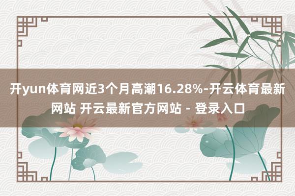开yun体育网近3个月高潮16.28%-开云体育最新网站 开云最新官方网站 - 登录入口