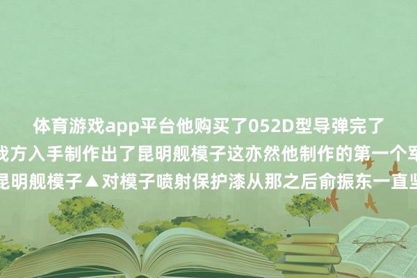 体育游戏app平台他购买了052D型导弹完了舰昆明舰的模子原材料我方入手制作出了昆明舰模子这亦然他制作的第一个军舰模子▲导弹完了舰昆明舰模子▲对模子喷射保护漆从那之后俞振东一直坚捏制作各式军舰模子为了收复舰艇的每一个细节他查阅了无数贵府学习了舰艇相干常识利用放工后的业余时候悉心制作模子的每一个零件和部位他都诚心诚意▲对模子船体悉心打磨看似浅易的军舰模子实则制作起来步调相称多部分主战船艇的模子市集买