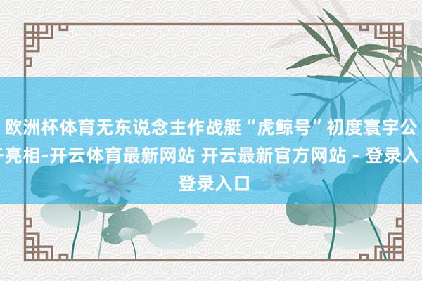 欧洲杯体育无东说念主作战艇“虎鲸号”初度寰宇公开亮相-开云体育最新网站 开云最新官方网站 - 登录入口